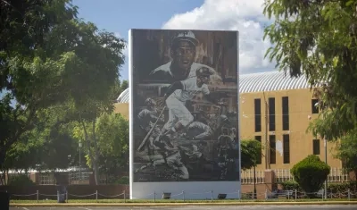 Mural en honor a Roberto Clemente, en Nicaragua.
