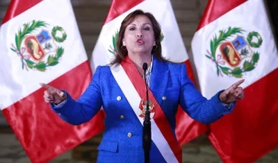 La presidenta de Perú, Dina Boluarte.