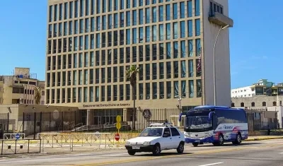 Sede de la embajada norteamericana en La Habana.