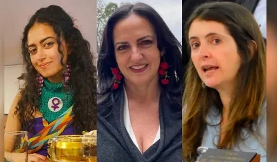 Sofía Petro, María Fernanda Cabal y Paloma Valencia.