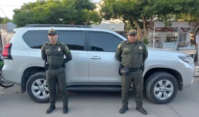 La camioneta que le robaron al exconcejal y que posteriormente fue recuperada. 