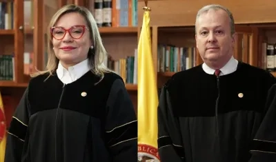 Magistrada Magda Victoria Acosta Walteros y Magistrado  Alfonso Cajiao Cabrera.