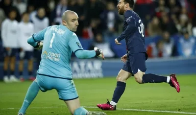 Lionel Messi marcó el segundo gol del PSG.