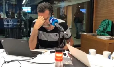 El padre Alberto Linero en el 2018 cuando anunció su retiro entre lágrimas.