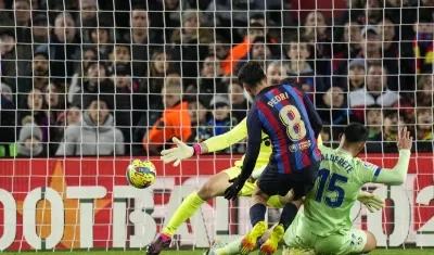 El gol con el que Pedri le dio el triunfo al Barcelona sobre el Getafe.