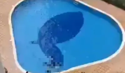 La piscina del conjunto residencial de Neiva en la que ocurrió el accidente.