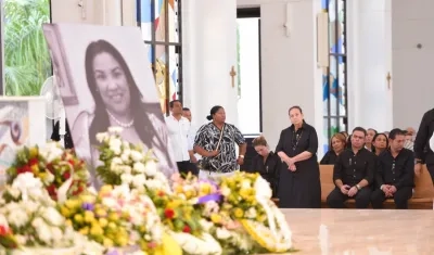 La velación de Rosa Rosado y Jairo Bolívar Araújo.