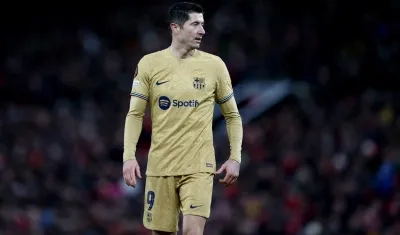 Robert Lewandowski, delantero del Barcelona.