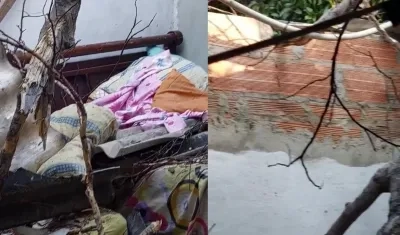 Así quedó la vivienda.