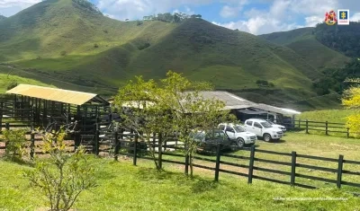 La finca entregada por la Fiscalía.