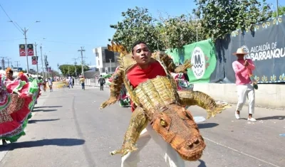 El grupo 'Trietnia con la danza del caimán cienaguero’.