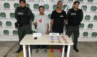 Capturados en el barrio Los Girasoles.