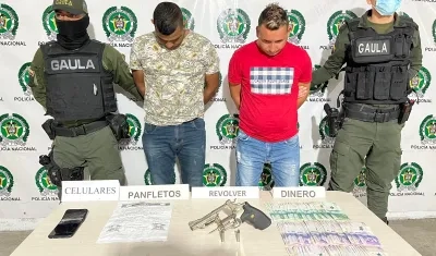 Capturados por la Policía.