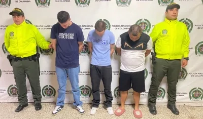 Capturados por la Policía. 