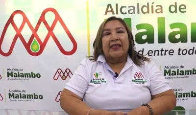 Elizabeth Castro, secretaria de Educación de Malambo. 