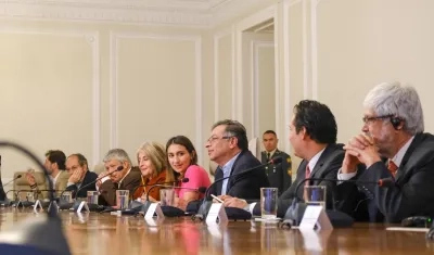 El encuentro realizado en la Casa de Nariño.