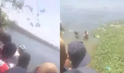 Jagüey donde fue hallado el cuerpo del joven. 