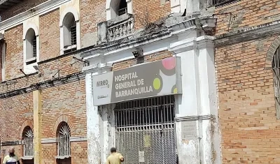 El hombre herido fue llevado al Hospital General de Barranquilla. 