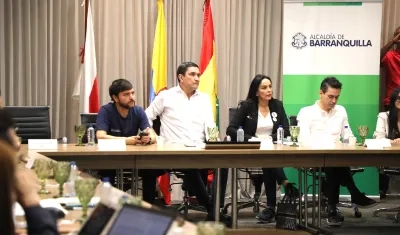 Los Alcaldes de la Región Caribe analizando el tema.