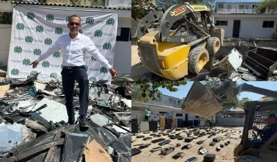 Destrucción de aparatos con el juego Keno.