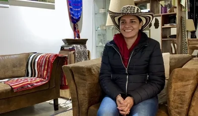 La líder zenú Yohanis Amador.