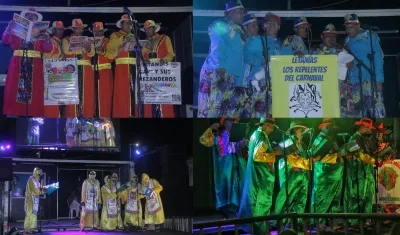 Presentaciones de grupos de letanías.