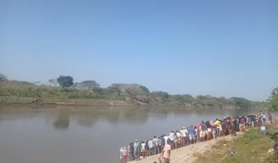 Sector del Canal del Dique donde fue hallado el cuerpo del adolescente. 