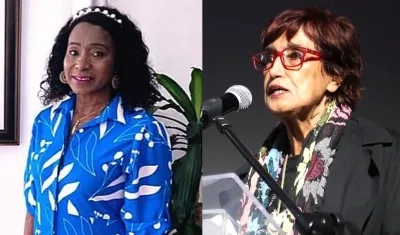 Las Ministras salientes María Isabel Urrutia y Patricia Ariza.