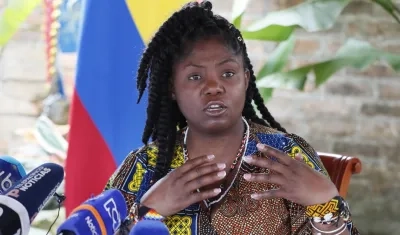 La vicepresidenta colombiana, Francia Márquez.