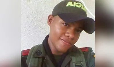 El patrullero Miguel Antonio Navarro Villa. 