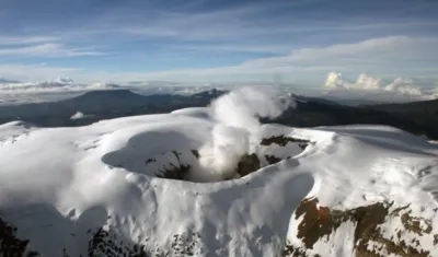 Volcán Nevado del Ruiz.