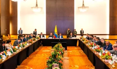 El Presidente Gustavo Petro explicando los alcances de la Reforma a la Salud.