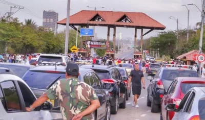 Imagen de la protesta del domingo.