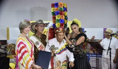 Momento de la exaltación a Pedro 'Ramayá' Beltrán.