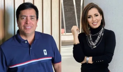 El Concejal Richard Fernández y la experta Sara Ibáñez.