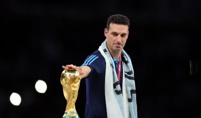 Lionel Scaloni, entrenador campeón del mundo con Argentina.
