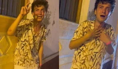 Turista que habría sido víctima de atraco en Cartagena.