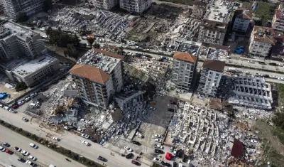 Edificios devastados en Turquía.