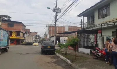 Barrio Los Mangos, en Cali. 