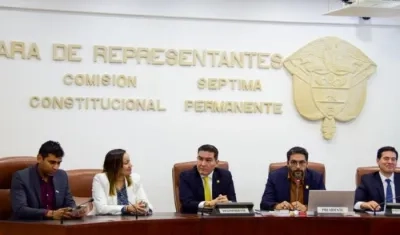 Ministra Carolina Corcho en la Comisión Séptima de la Cámara.