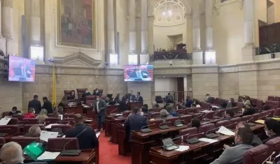 Comisión Primera de la Cámara en sesión.