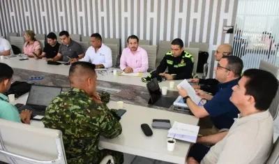 Consejo de seguridad en la Gobernación del Atlántico