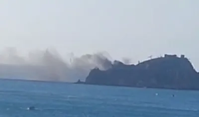 La emergencia por incendio en el Morro.