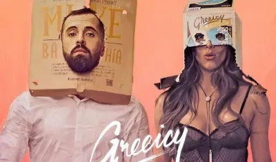 Los cantantes Greeicy Rendón y Mike Bahía.