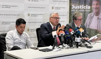 El Ministro de Justicia, Néstor Osuna.