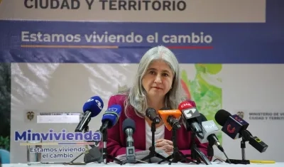 Catalina Velasco, ministra de Vivienda.