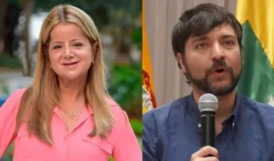 La gobernadora Elsa Noguera y el alcalde Jaime Pumarejo