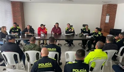 Consejo de seguridad en Bogotá tras la muerte de los tres jóvenes.