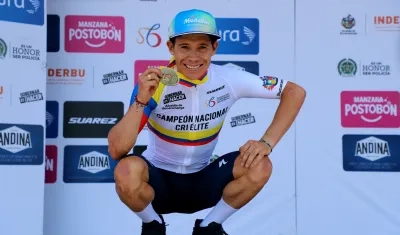 Miguel Ángel López derrotó en la prueba a su compañero de equipo Walter Vargas.