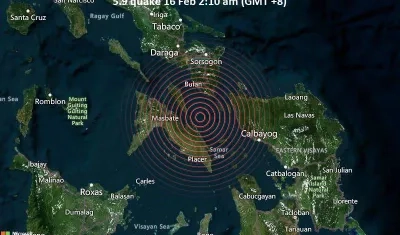 La isla de Masbate señalada en el gráfico